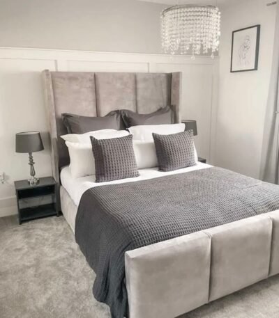 Bespoke Savoy Winged Headboard Bed