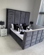 Upholstered Bed King Black