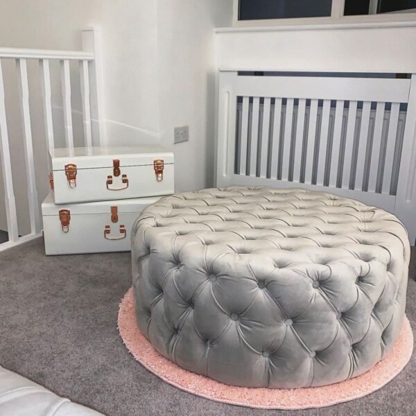 Luxury Round Footstool