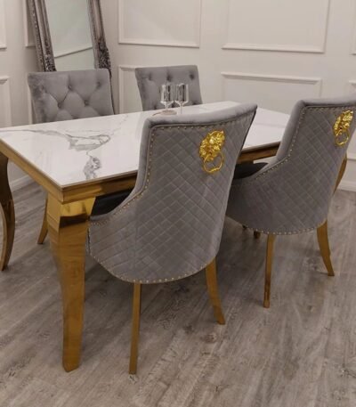 Alara Gold Dining Table