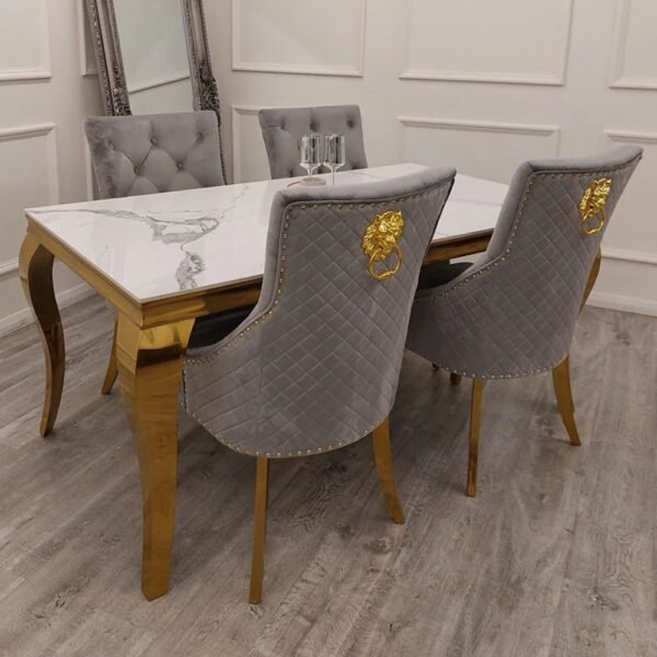 Alara Gold Dining Table