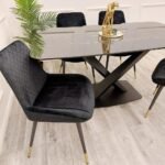 Athena Black V Sintered Stone Dining
